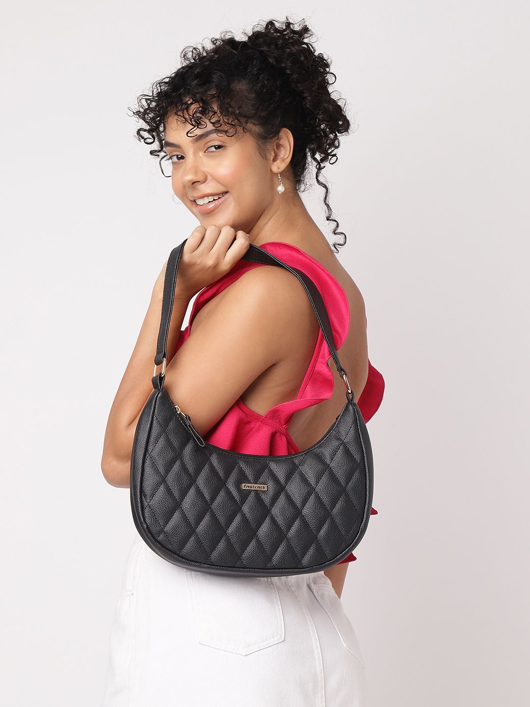 Fastrack Structured Shoulder Bag With Quilted-picture-14