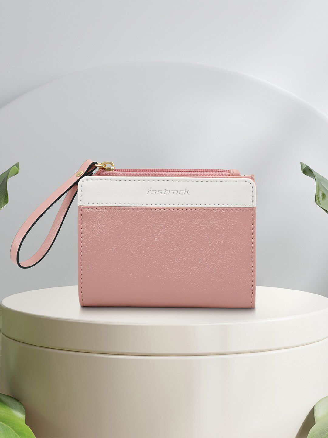 Fastrack Girls Colourblocked Zip Detail Two Fold Wallet-picture-34