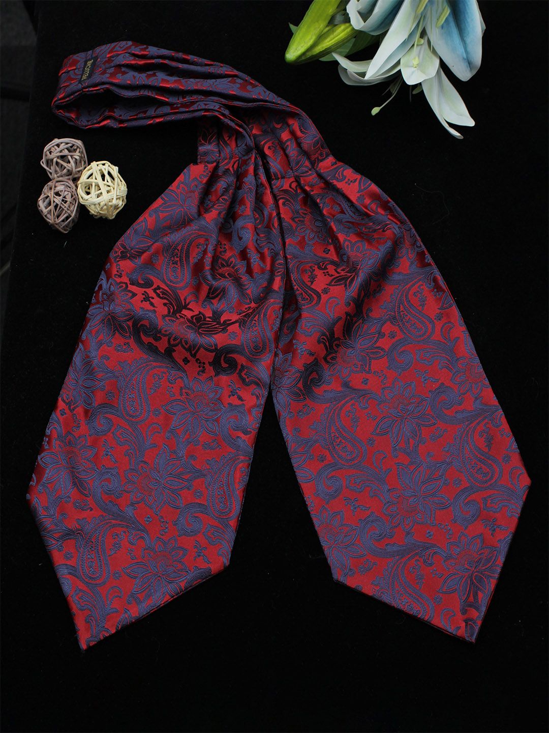PELUCHE Men Ethnic Motif Woven Design Cravat-picture-52