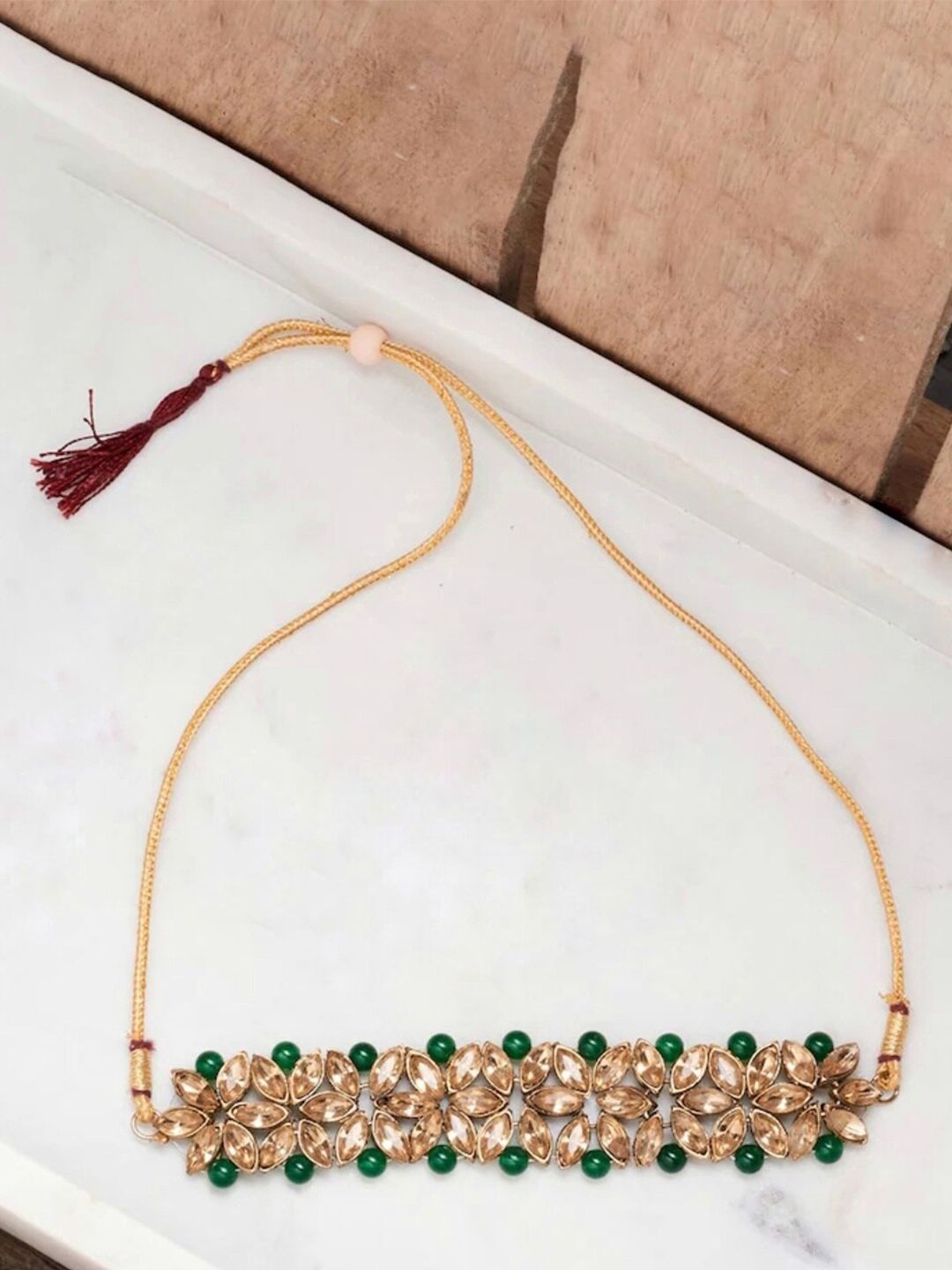 ATIBELLE Copper-Plated Studded Necklace