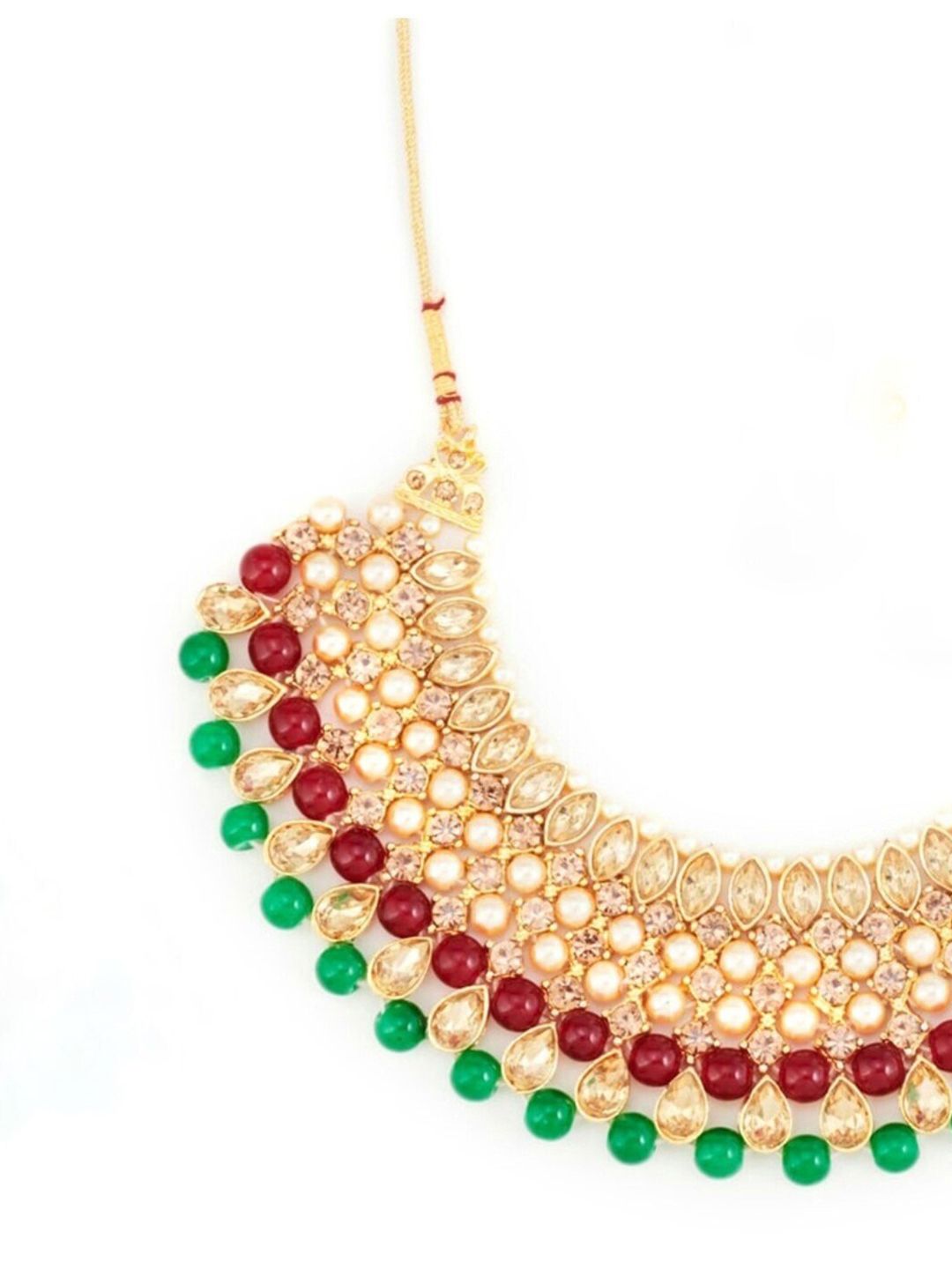 ATIBELLE Gold-Plated Studded Necklace