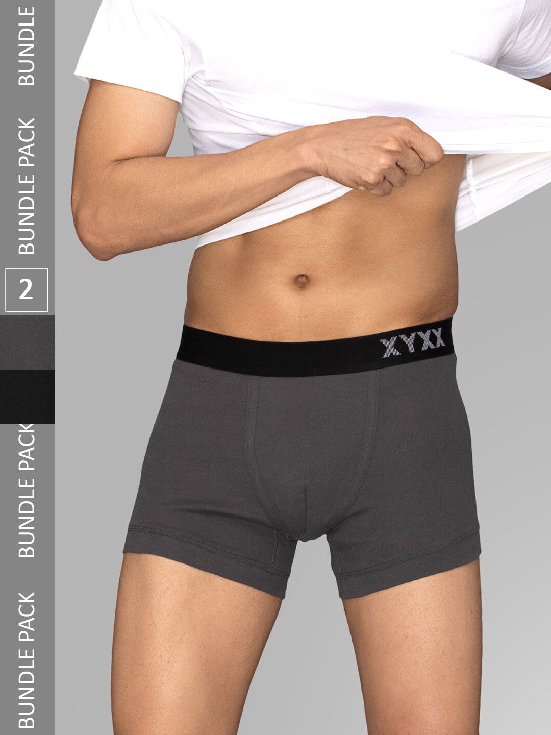 XYXX Men Solid Pack Of 2 Combed Cotton Pace Trunk XYTRNK2PCKN630-picture-55