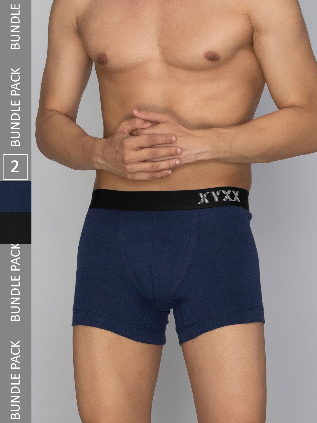 XYXX Men Solid Pack of 2 Combed Cotton Pace Trunk-picture-29