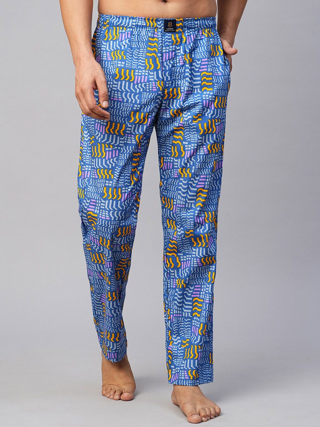 URBAN SCOTTISH Men Printed Cotton Lounge Pants-picture-20