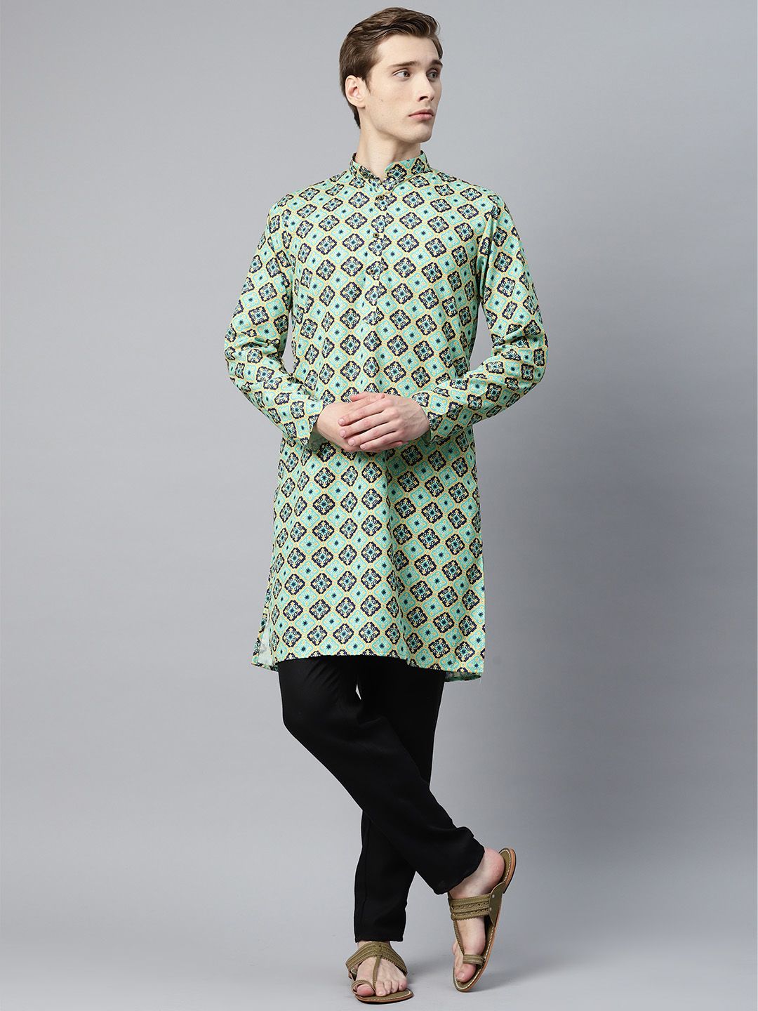Luxrio Ethnic Motifs Printed Kurta-picture-24