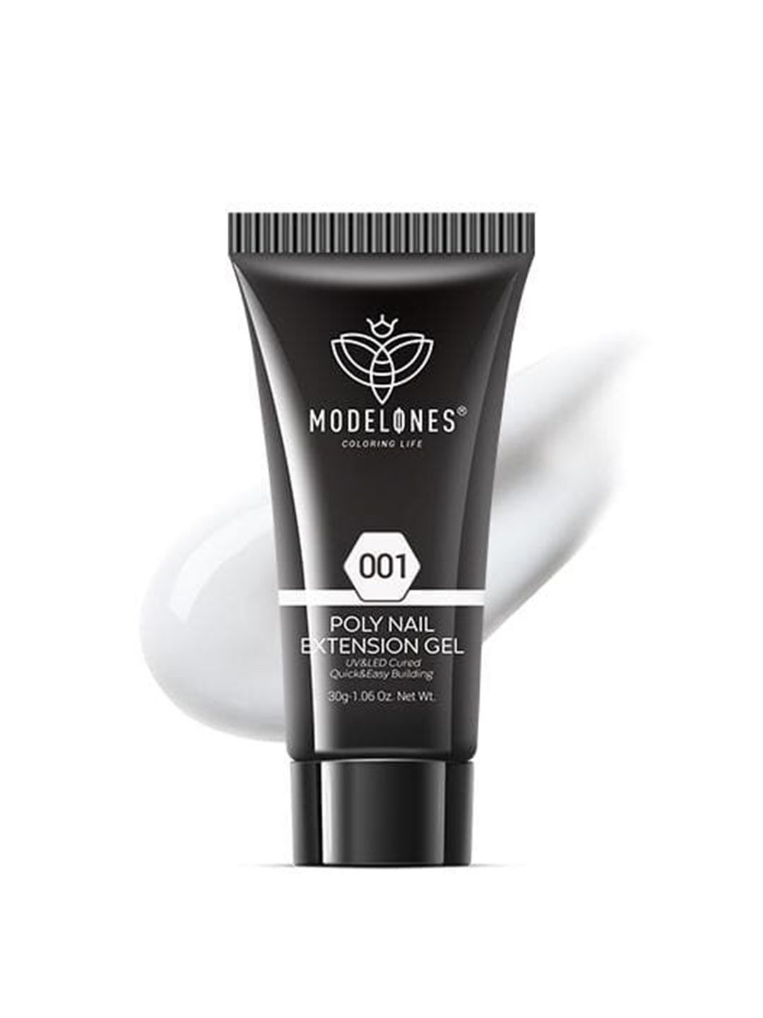 Modelones Long Lasting UV & LED Cured Poly Nail Extension Gel 30g - White 001-image-5