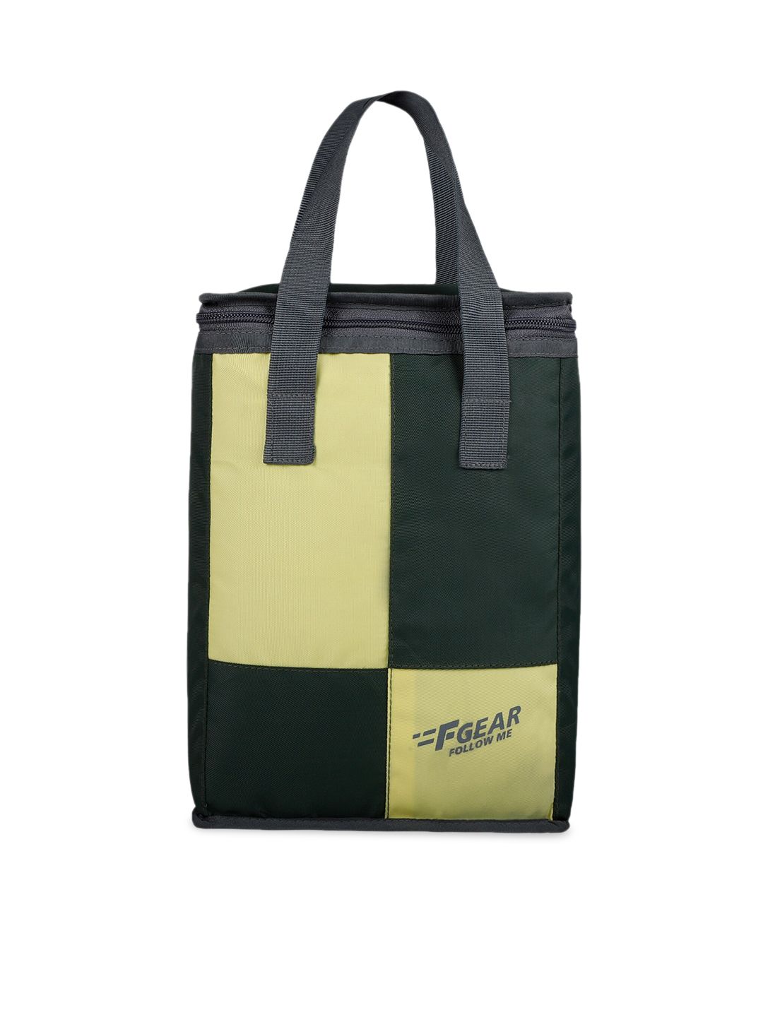 F Gear Yellow & Green Colourblocked Lunch Bag-image-41