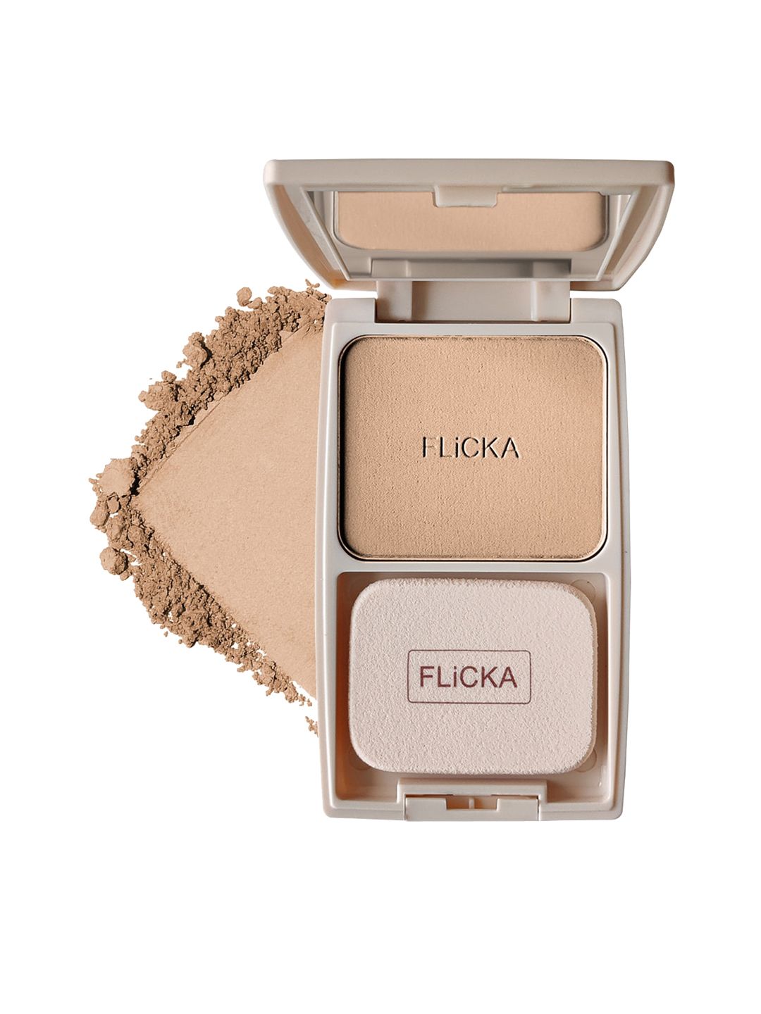 FLiCKA Dap & Dance Weightless & Waterproof Matte Finish Pressed Compact Powder - Walnut 04-image-36