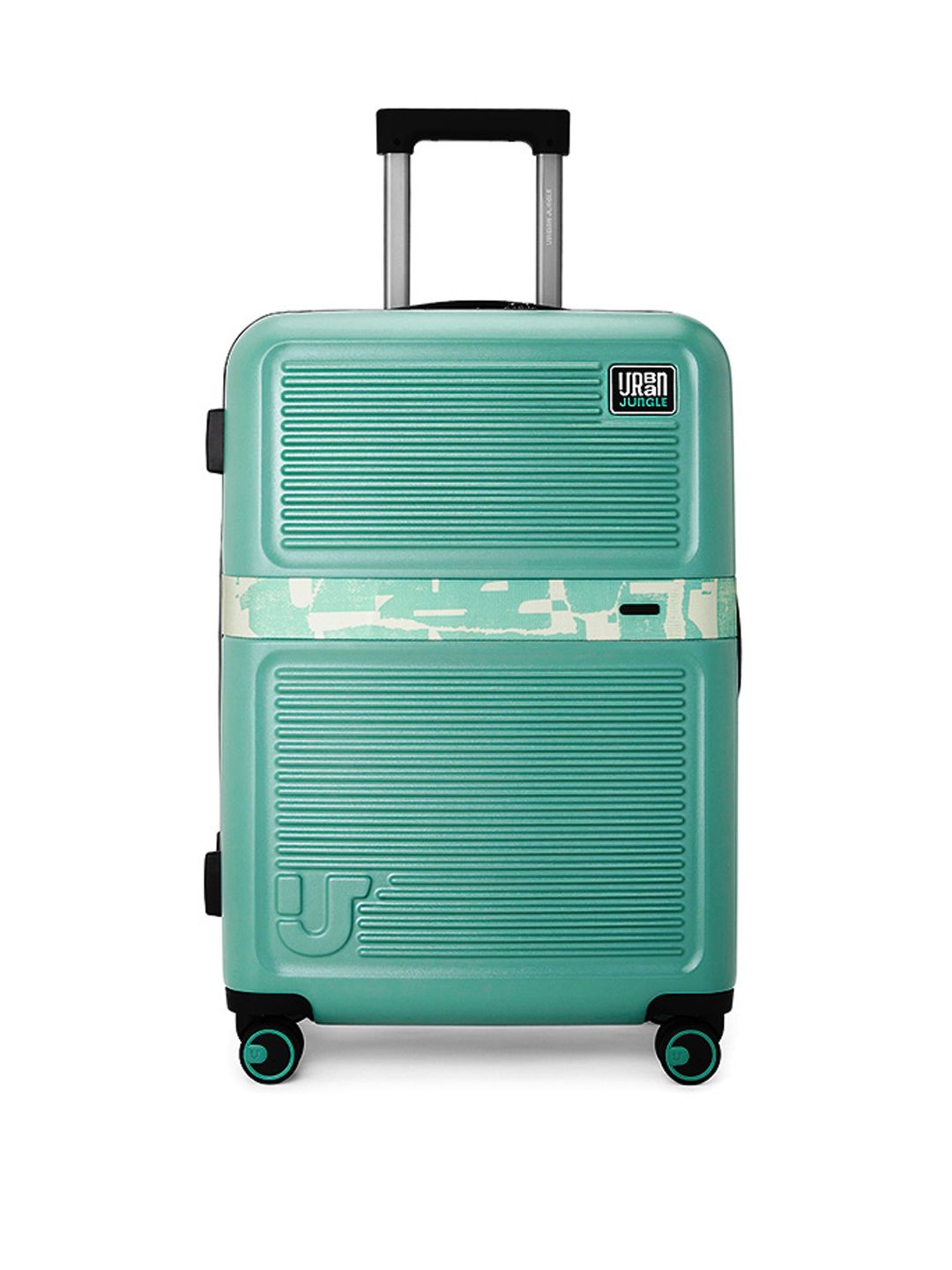 Urban Jungle Textured Water Resistant Hard Medium Trolley Bag-image-25