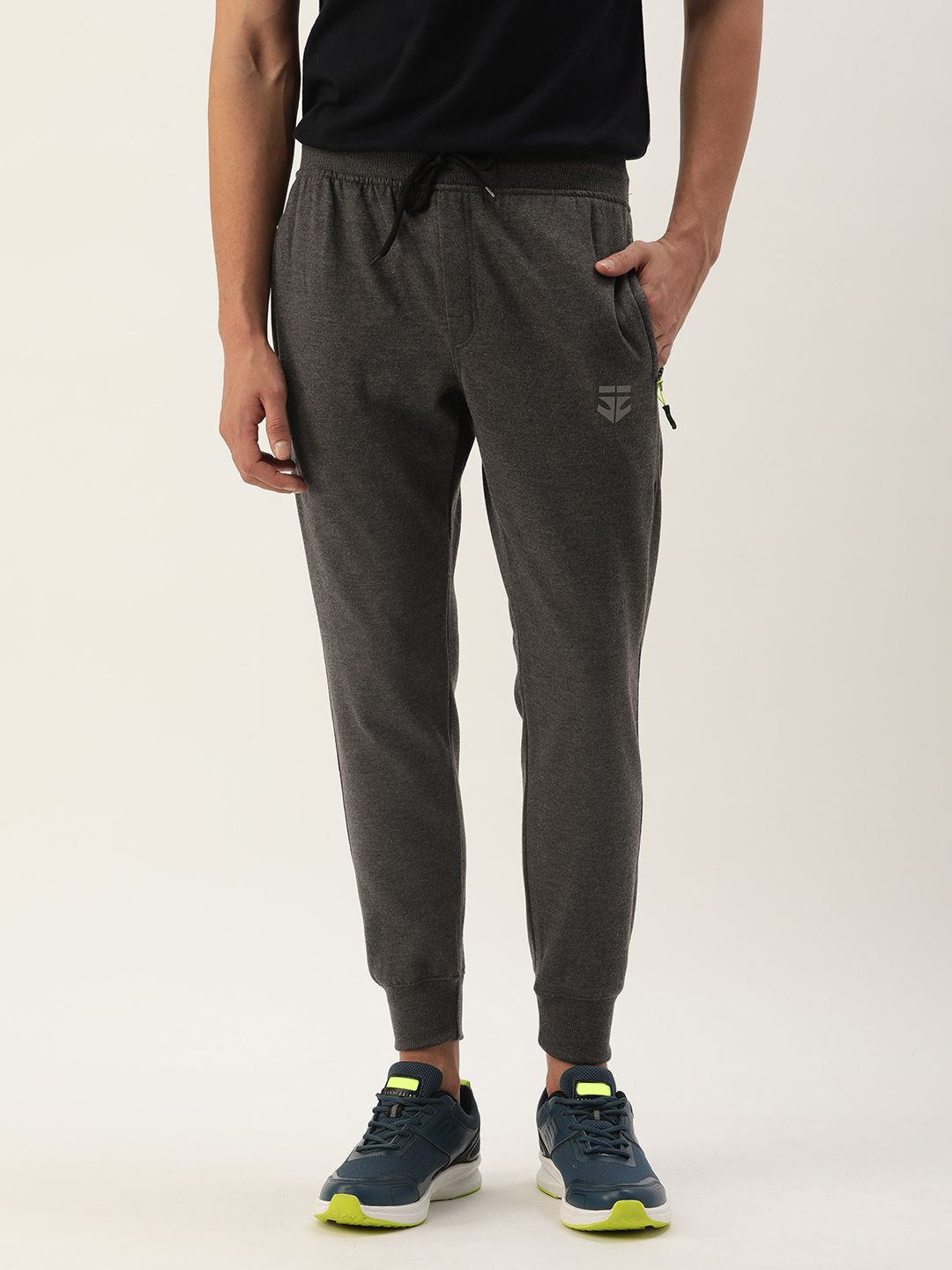 Sports52 wear Men Slim Fit Brand Logo Printed Joggers-image-12