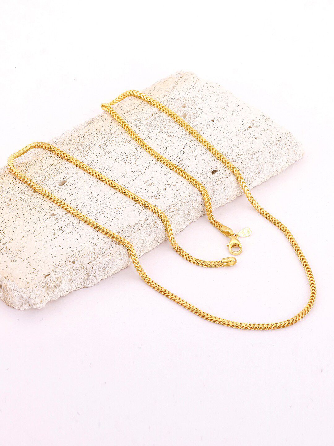 GIVA Men 925 Sterling Silver Gold-Plated Chain-picture-41
