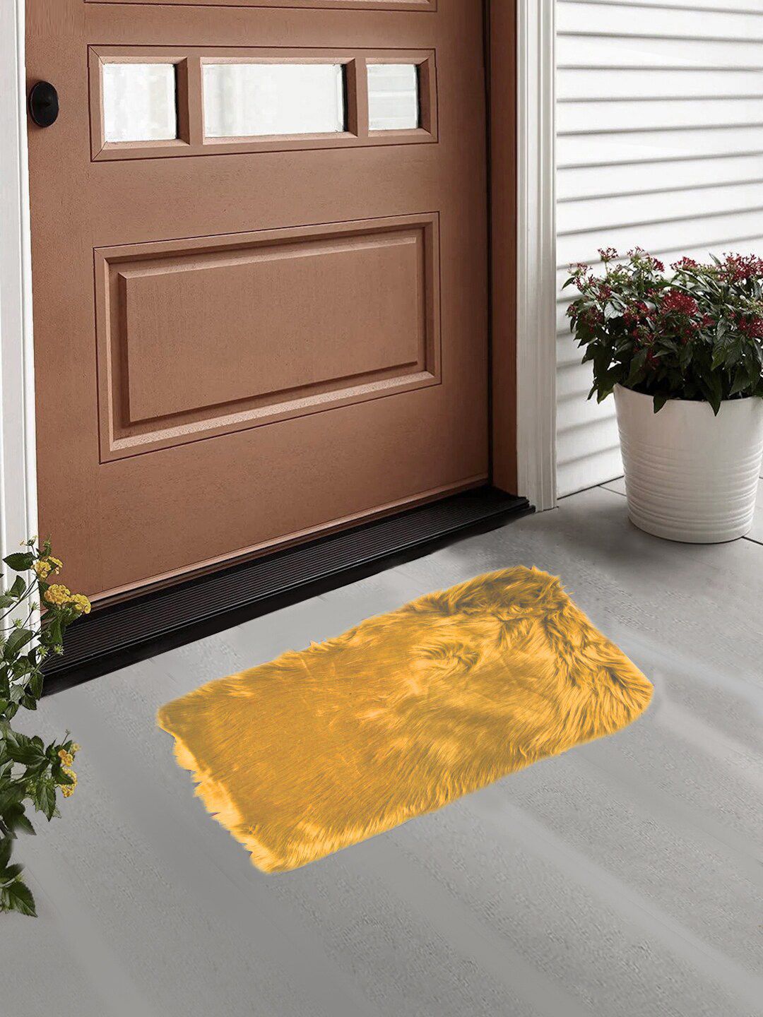 FABINALIV Mustard Yellow Anti-Skid Doormats-image-24