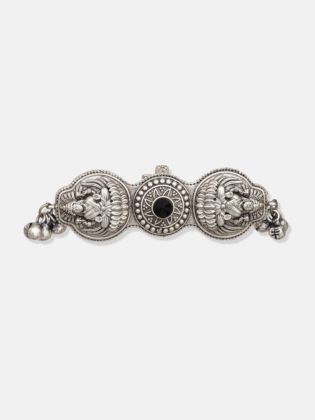 ATIBELLE Set Of 2 Silver Plated & Pearl Beaded Finger Ring