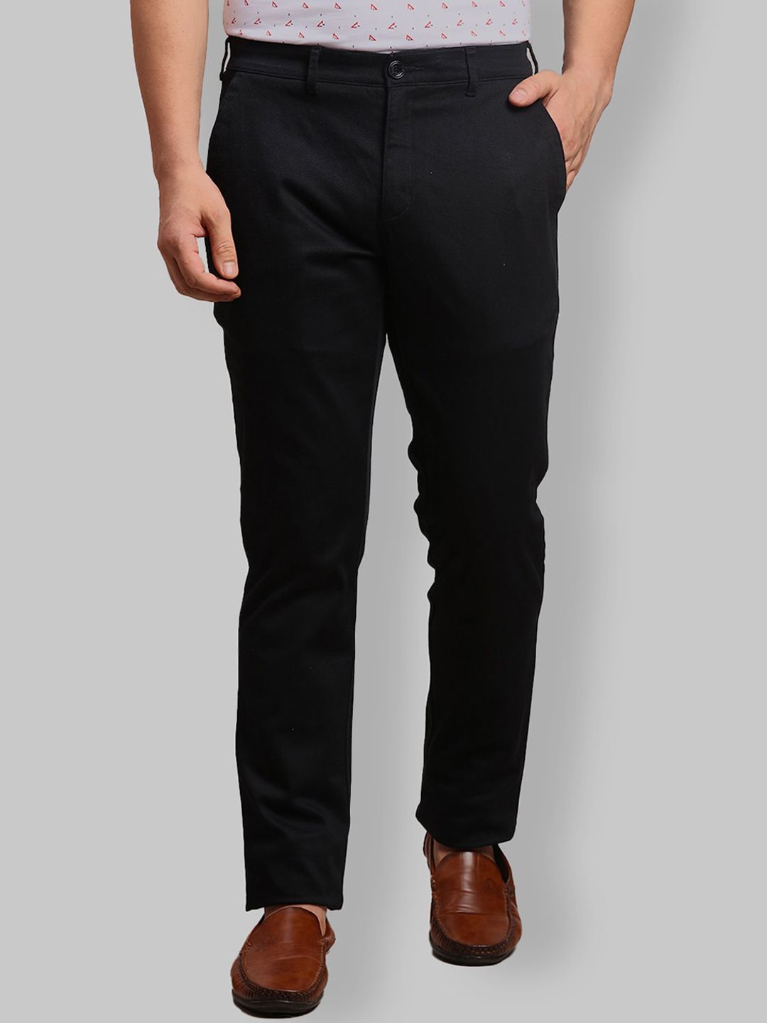 Buy ColorPlus Khaki Tailored Fit Trousers for Men Online  Tata CLiQ