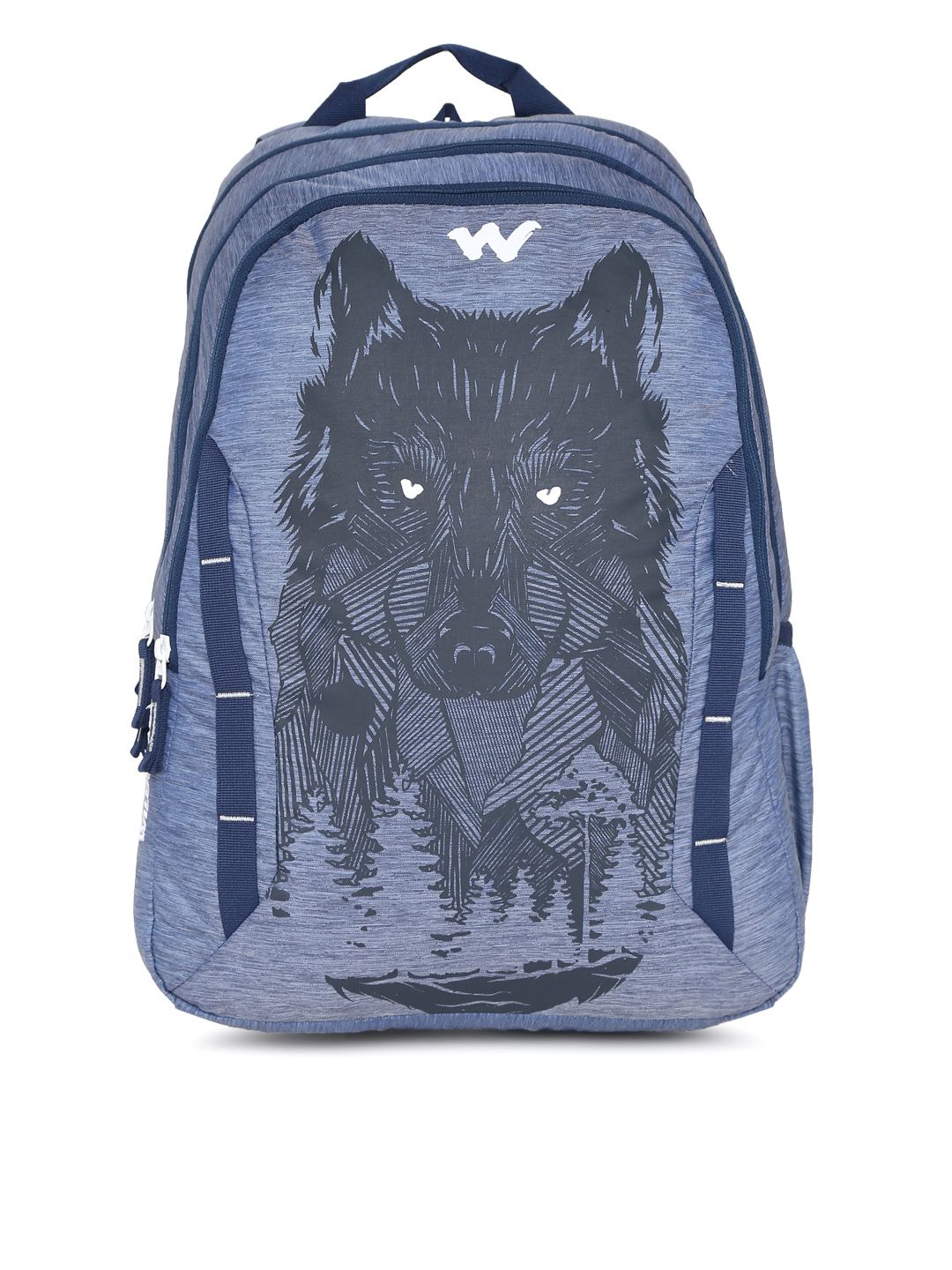 Wildcraft 6 Wild Unisex Blue Graphic Backpack