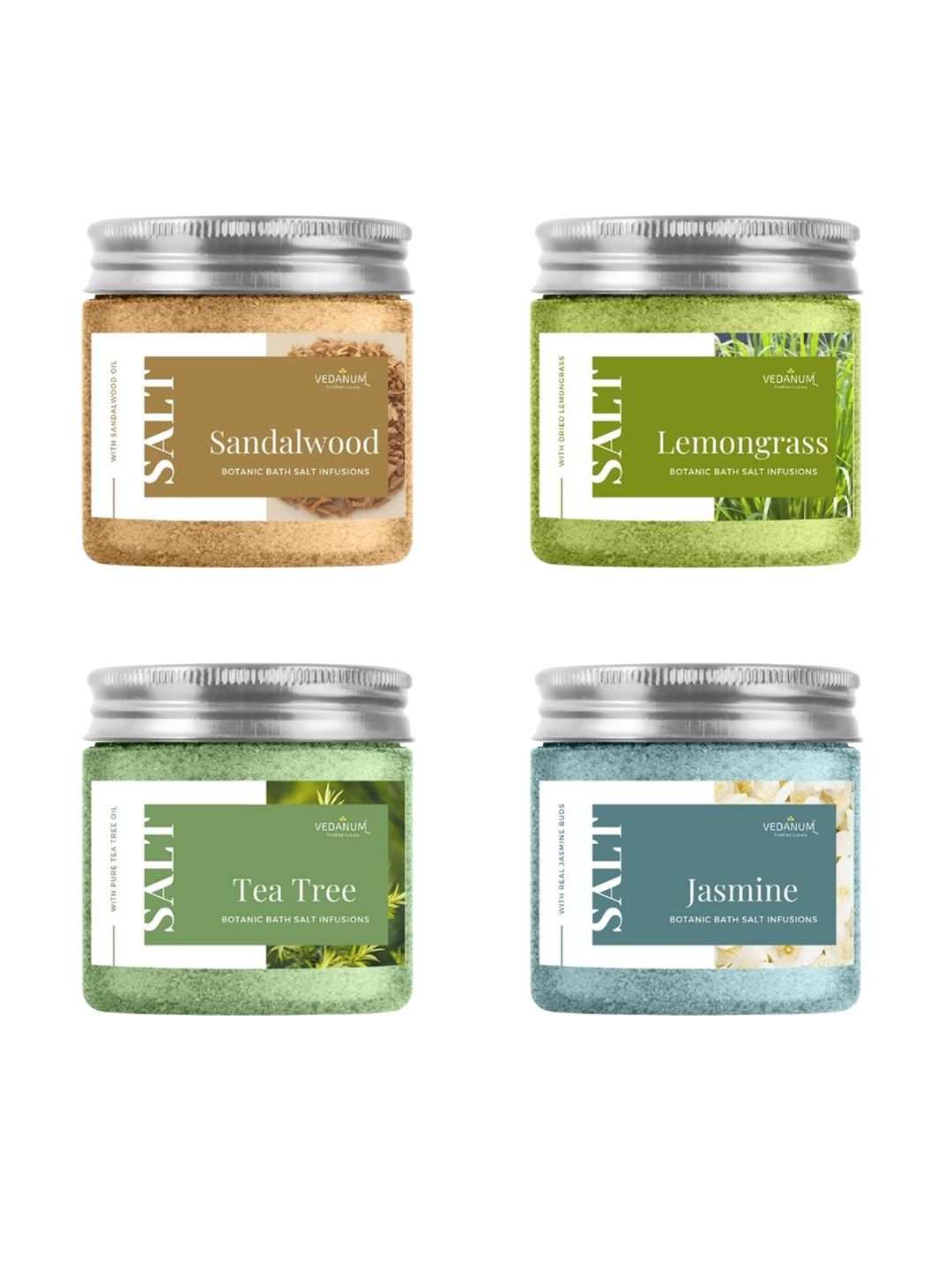 VEDANUM Set Of 4 Botanic Infusion Bath Salt - 400 gm Each-image-30