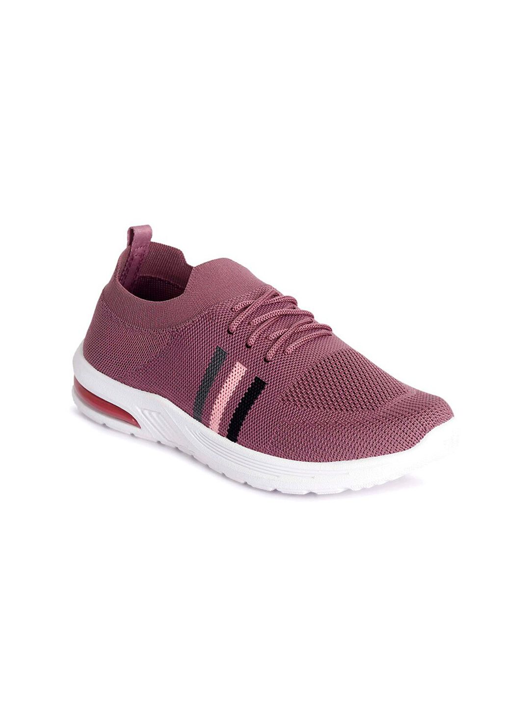 aadi Women Textured Moisture Wicking Mesh Comfort Insole Contrast Sole Sneakers-image-17