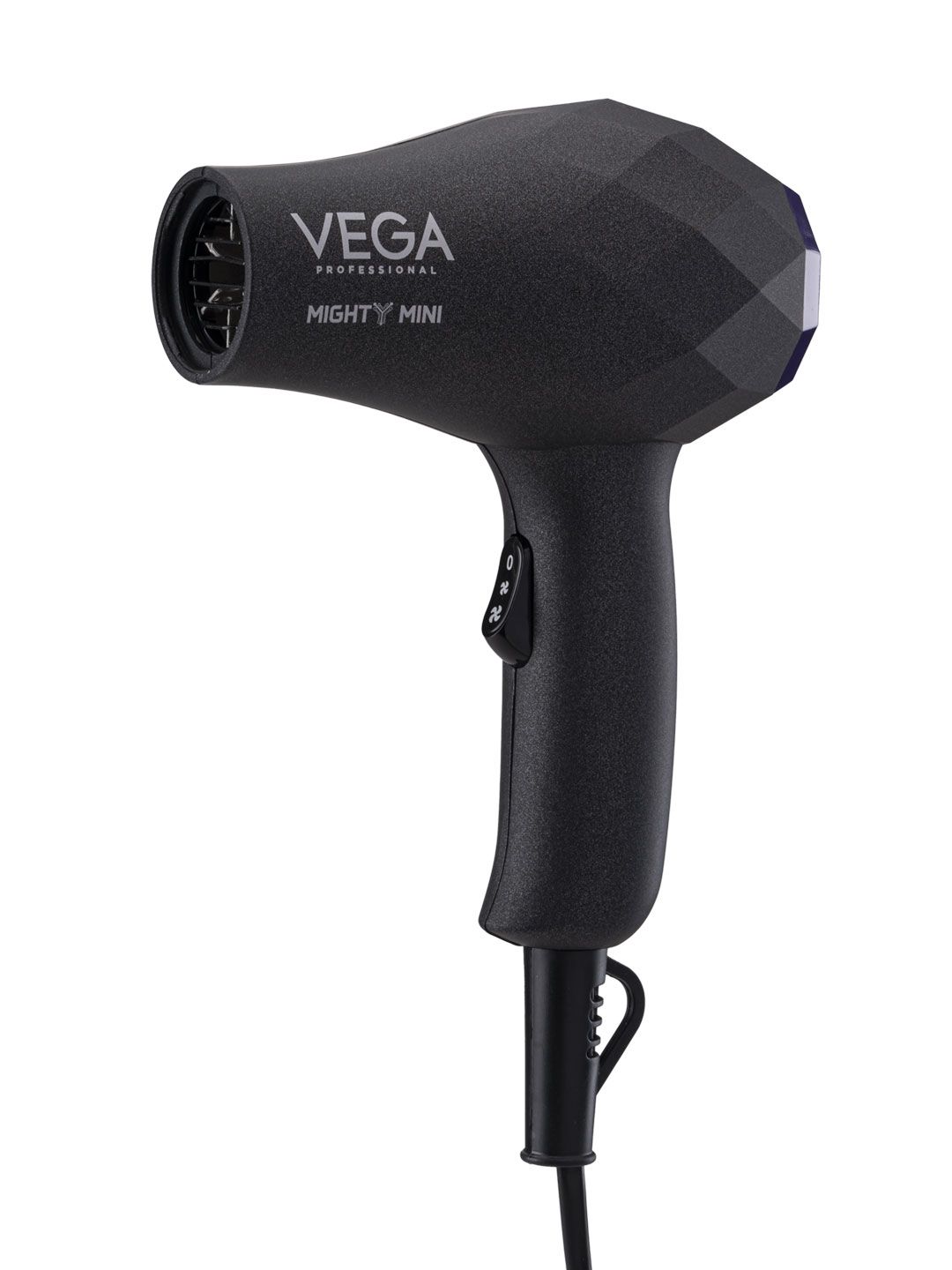 VEGA PROFESSIONAL VPVHD-05 Mighty Mini Hair Dryer with Tourmaline Technology - Black