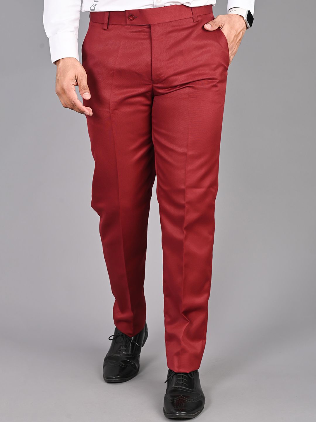 FUBAR Men Easy Wash Formal Trousers-picture-47