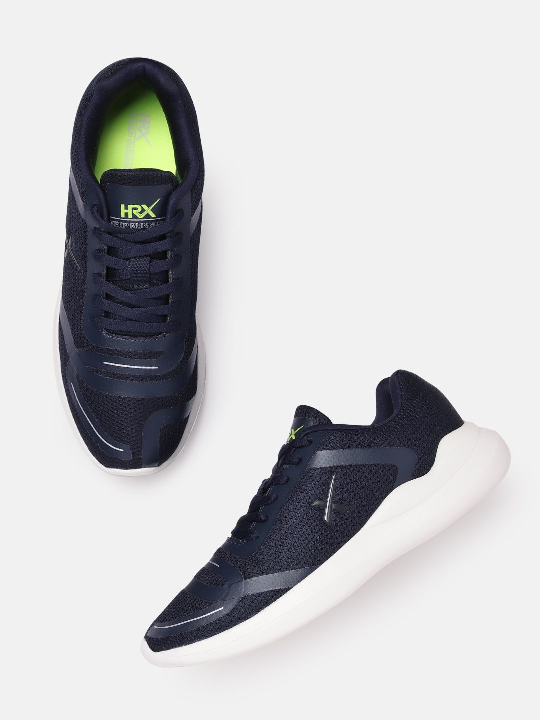 HRX by Hrithik Roshan Men Woven Design Running Shoes - Price History