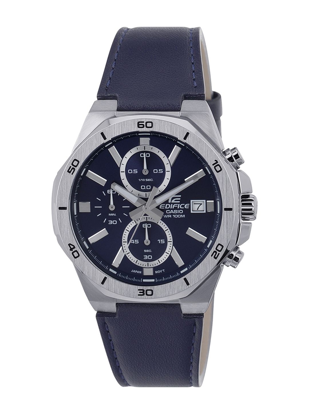 Men EDifice EFV-640L-2AVUDF Blue Analog Dial Blue Leather Band Watch ED587 deal from myntra Men EDifice EFV-640L-2AVUDF Blue Analog Dial Blue Leather Band Watch ED587 deal from myntra