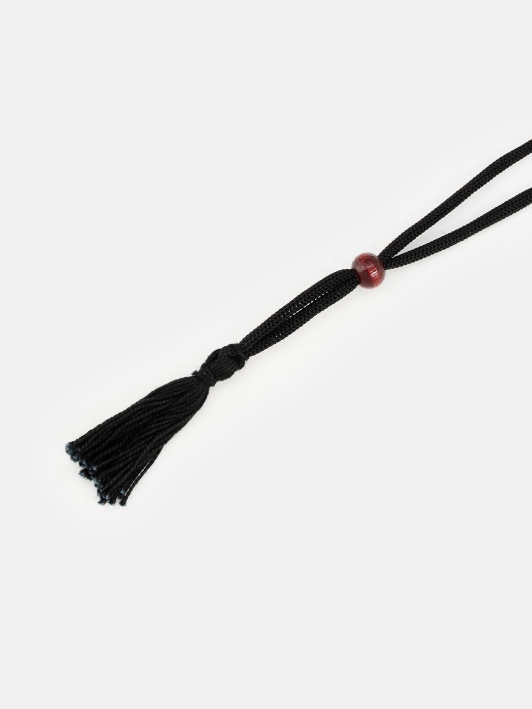 ATIBELLE Set Of 2 Silver-Plated & Stone-Studded Black Beaded Mangalsutras