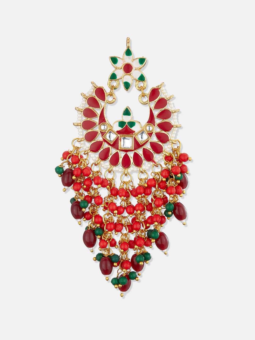 ATIBELLE Set Of 2 Gold-Plated Contemporary Chandbalis