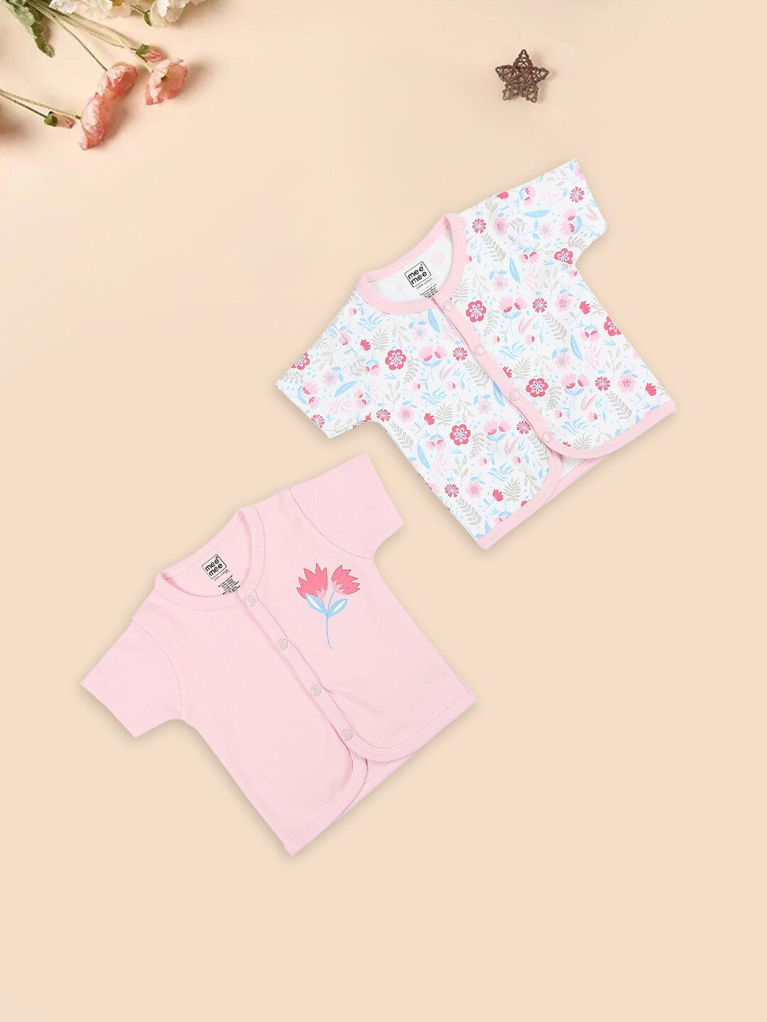 MeeMee Infants Pack Of 2 Printed Pure Cotton Jablas-image-27