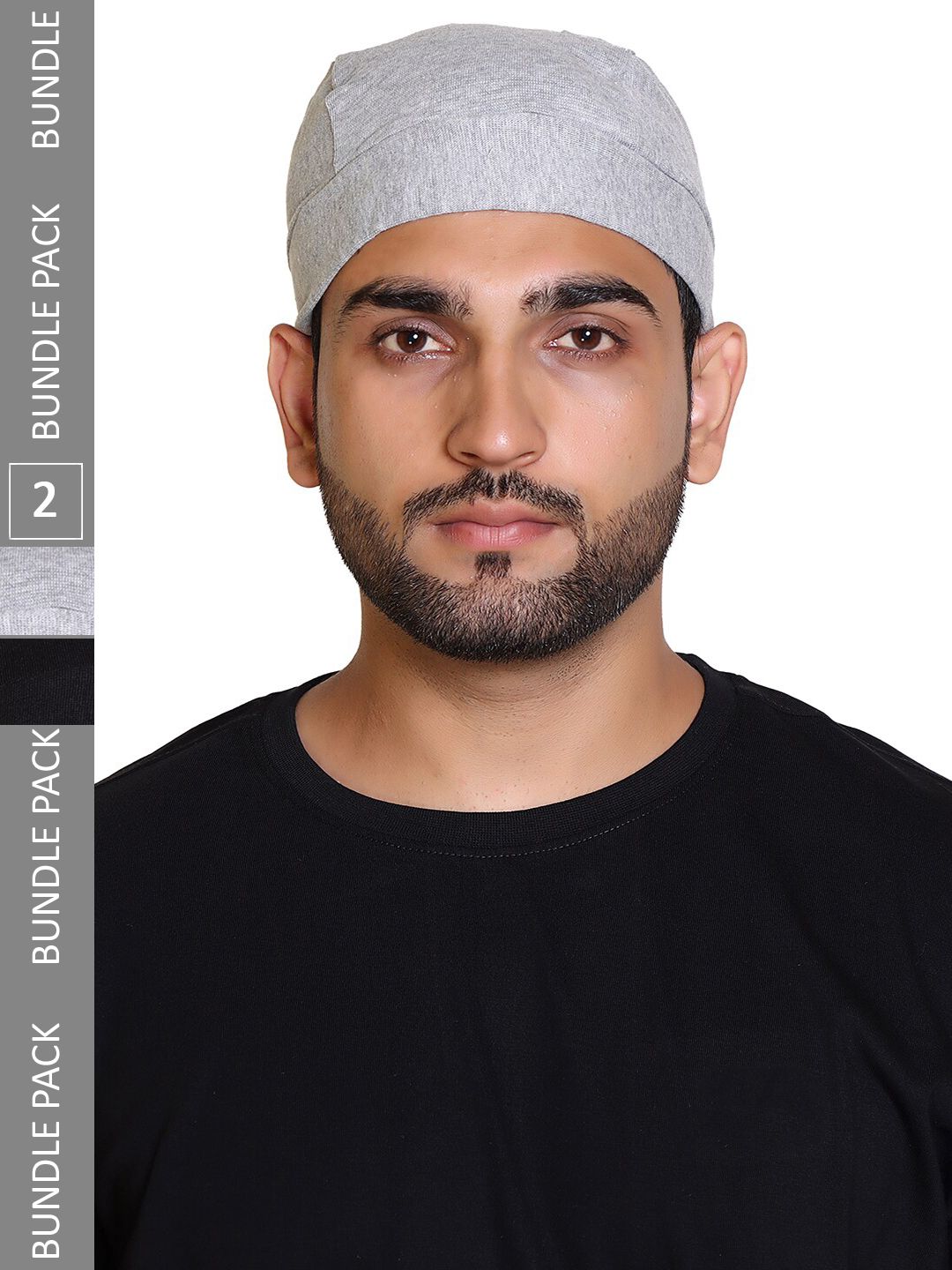 Gajraj Unisex Pack of 2 Cotton Beanie-picture-1