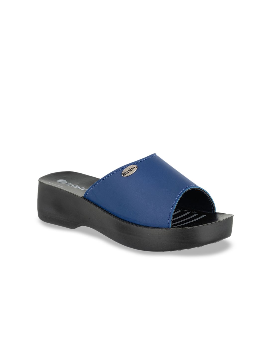 Inblu Lightweight & Anti Skid Open Toe Flatform Heel Mules-image-24