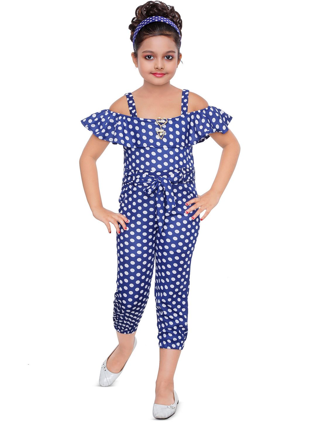 BAESD Girls Printed Basic Ruffled Jumpsuit-picture-52