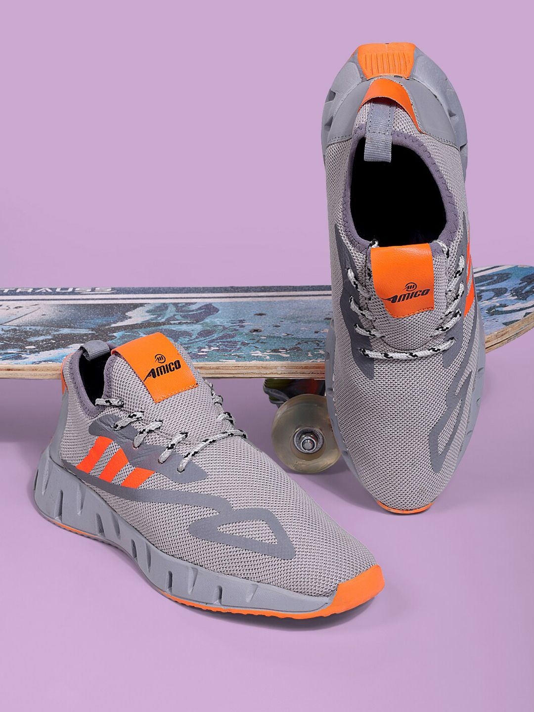 AMICO Men Lace-Up Running Shoes-picture-22