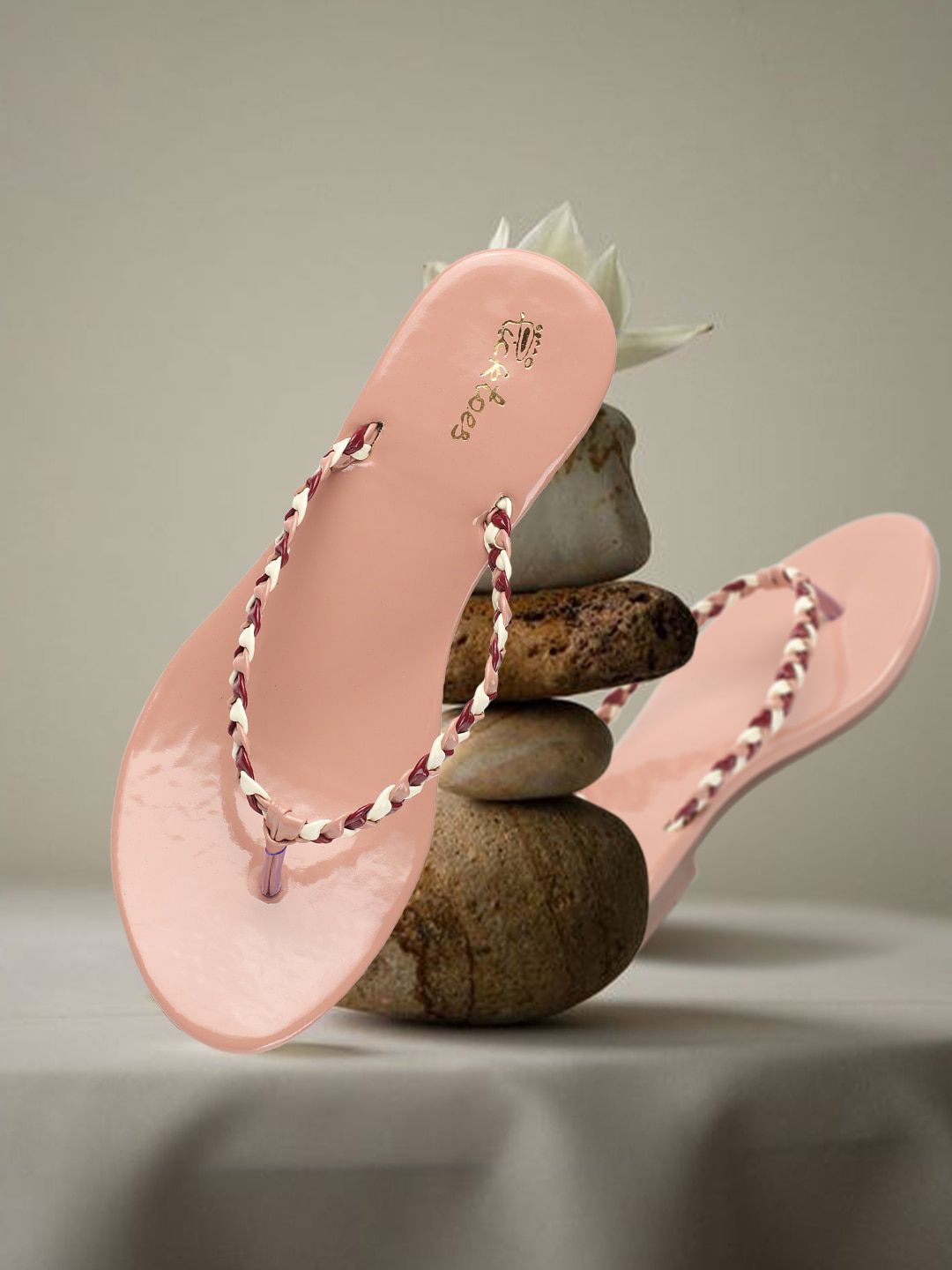 Picktoes Braided Open Toe Flats-picture-15