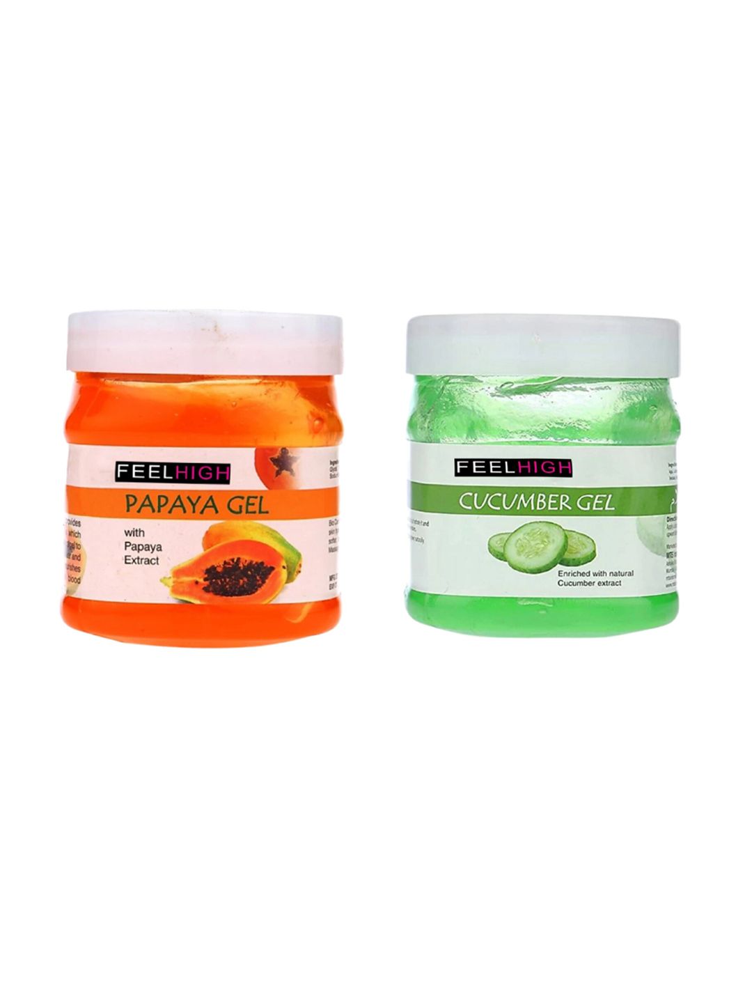 FEELHIGH Set of 2 Face & Body Gel - Papaya & Cucumber - 500ml Each-picture-38