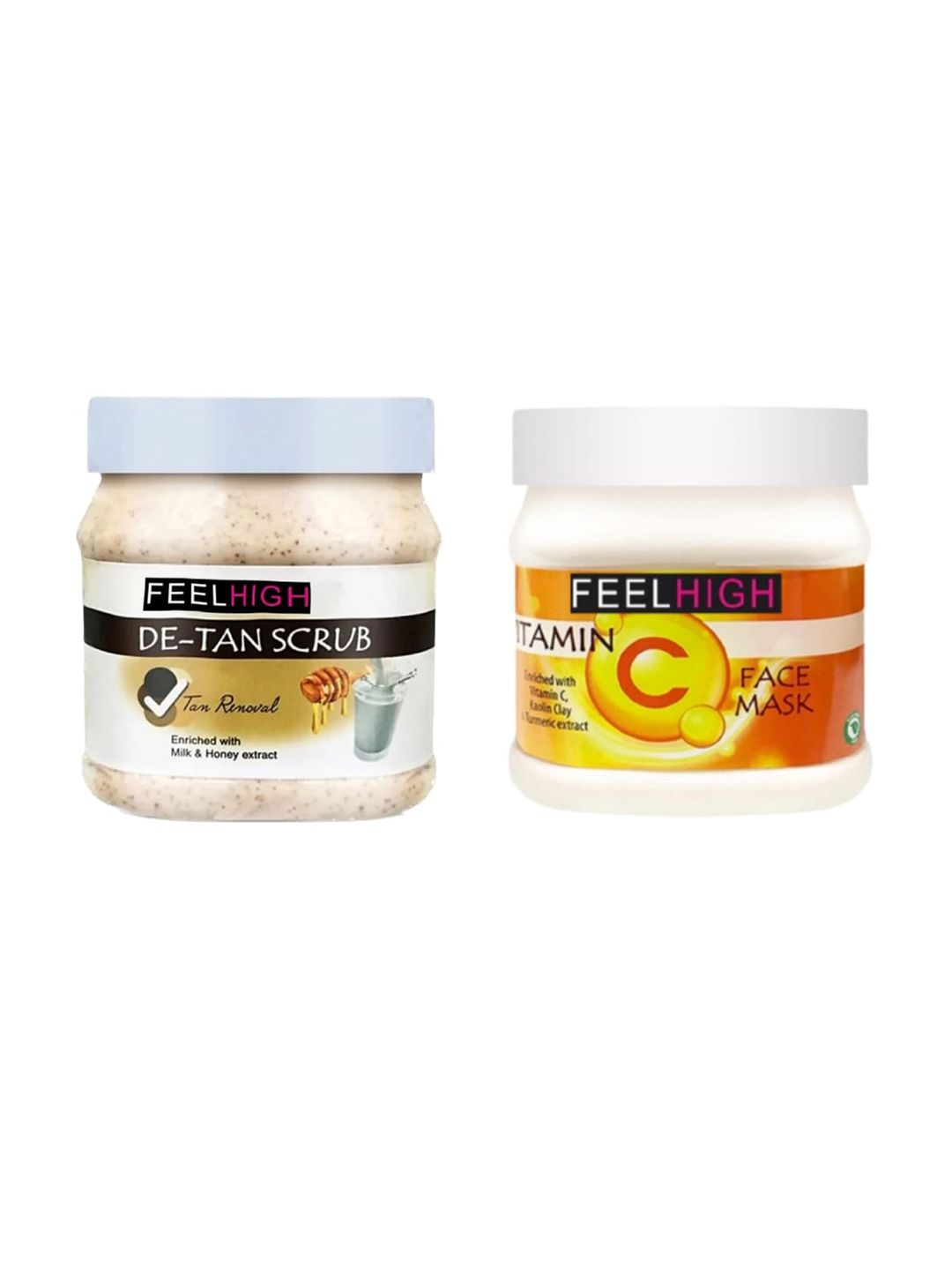 FEELHIGH Face & Body De-Tan Scrub And Vitamin C Mask - 1000ml-image-20