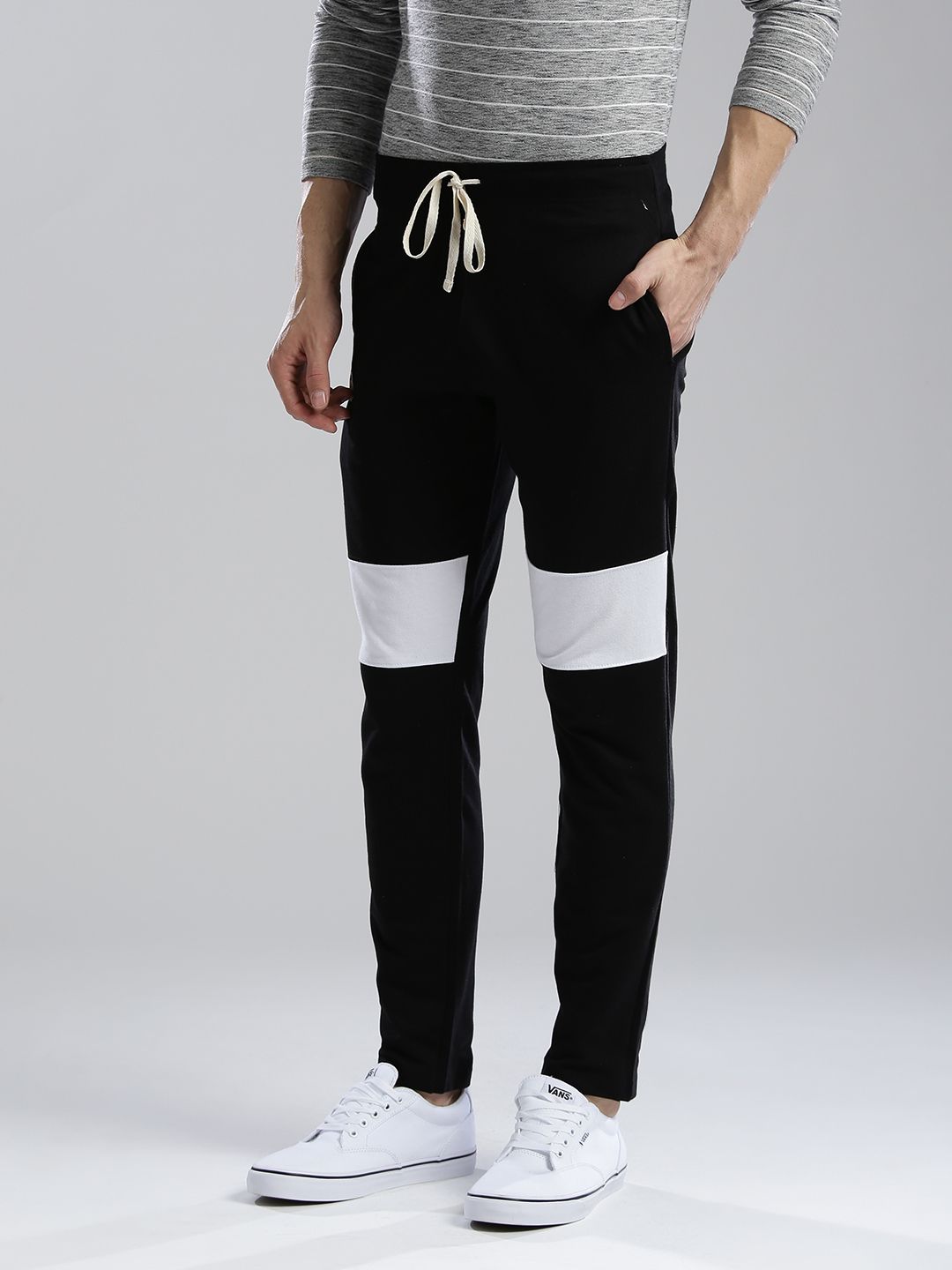 Buy Jet Black Track Pants for Men by Hubberholme Online | Ajio.com