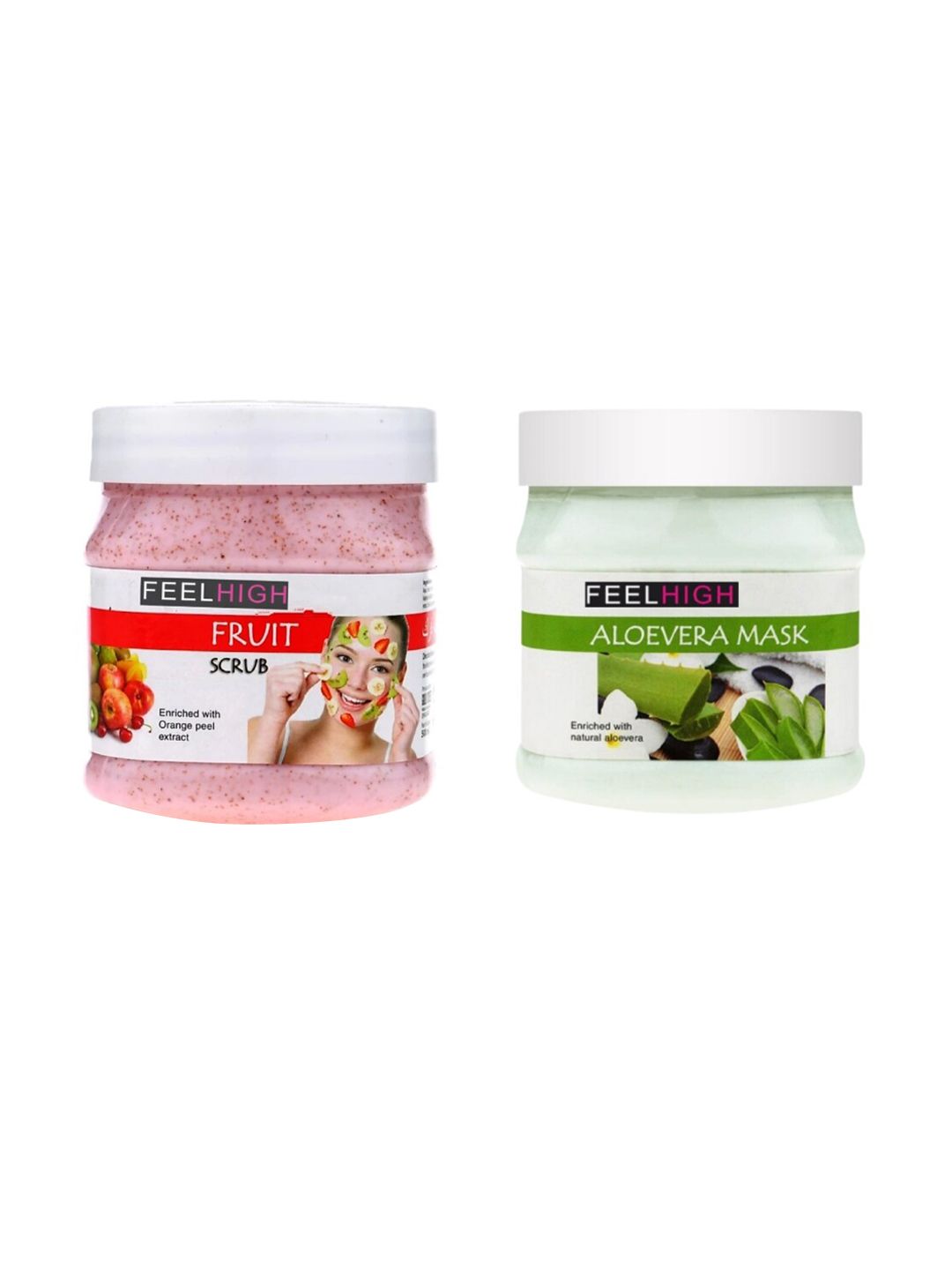 FEELHIGH Face & Body Fruit Scrub & Aloe Vera Mask Combo-image-45