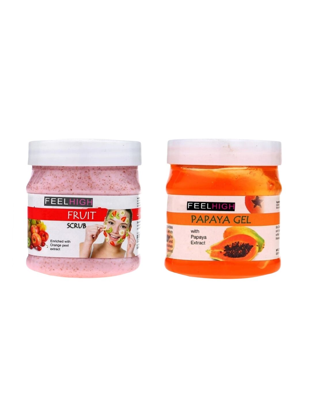 FEEL HIGH Face & Body Fruit Scrub & Papaya Gel-image-13