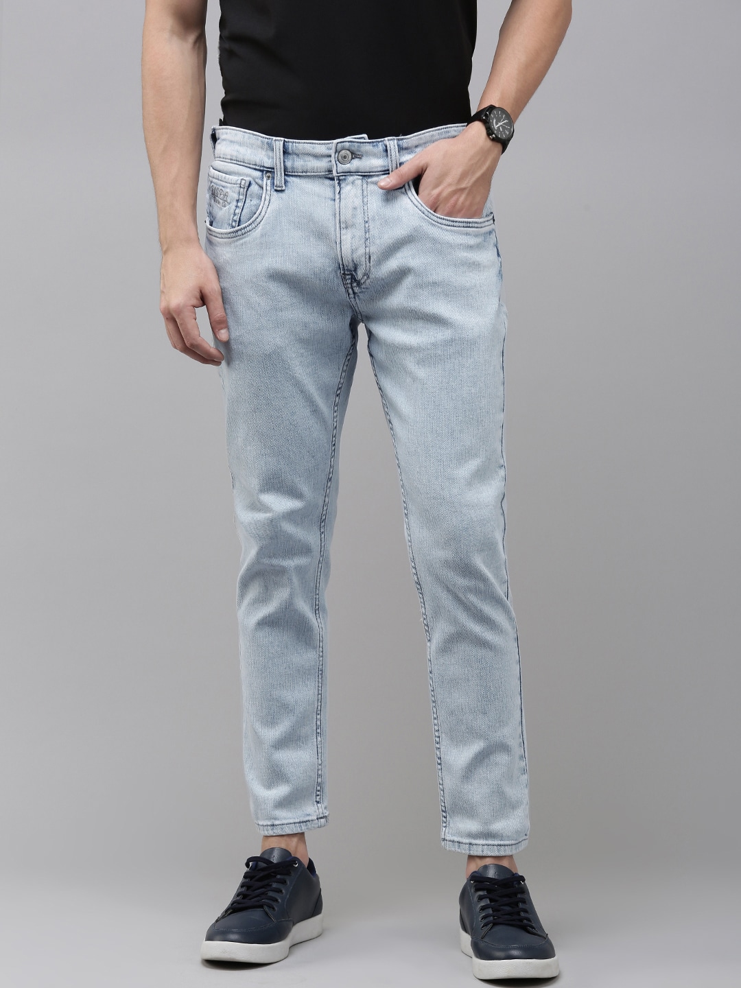 U.S. Polo Assn. Denim Co. Men Heavy Fade Stretchable Mid-Rise Jeans