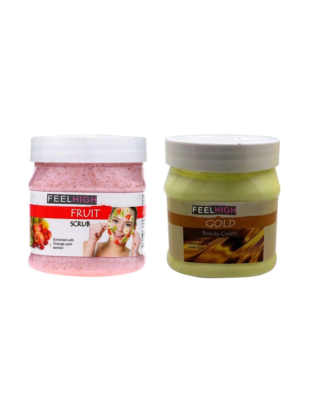 FEELHIGH Face & Body Mix Fruit Scrub Enriched with Mix fruit Extract & Gold Cream-image-45