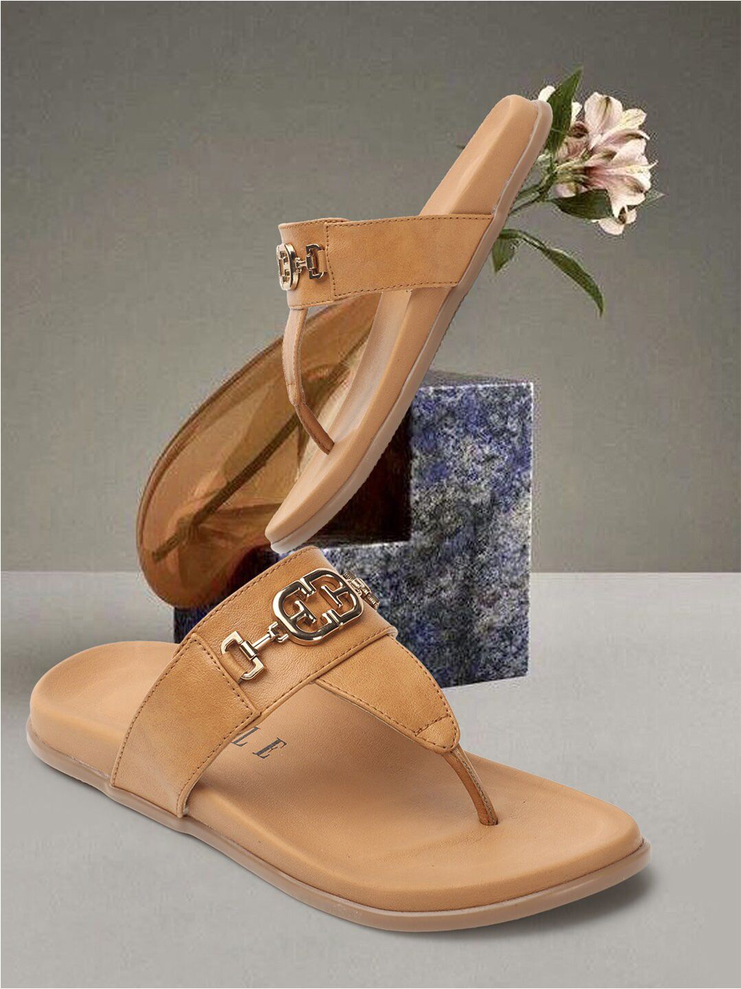 ELLE Embellished T-Strap Flats-picture-13