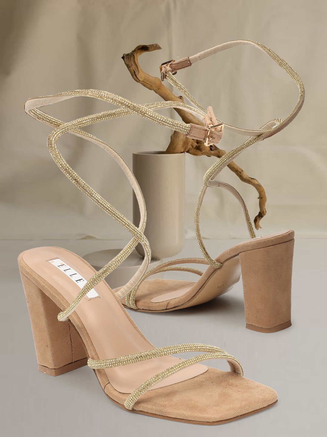 ELLE Square Toe Party Block Gladiators-picture-26