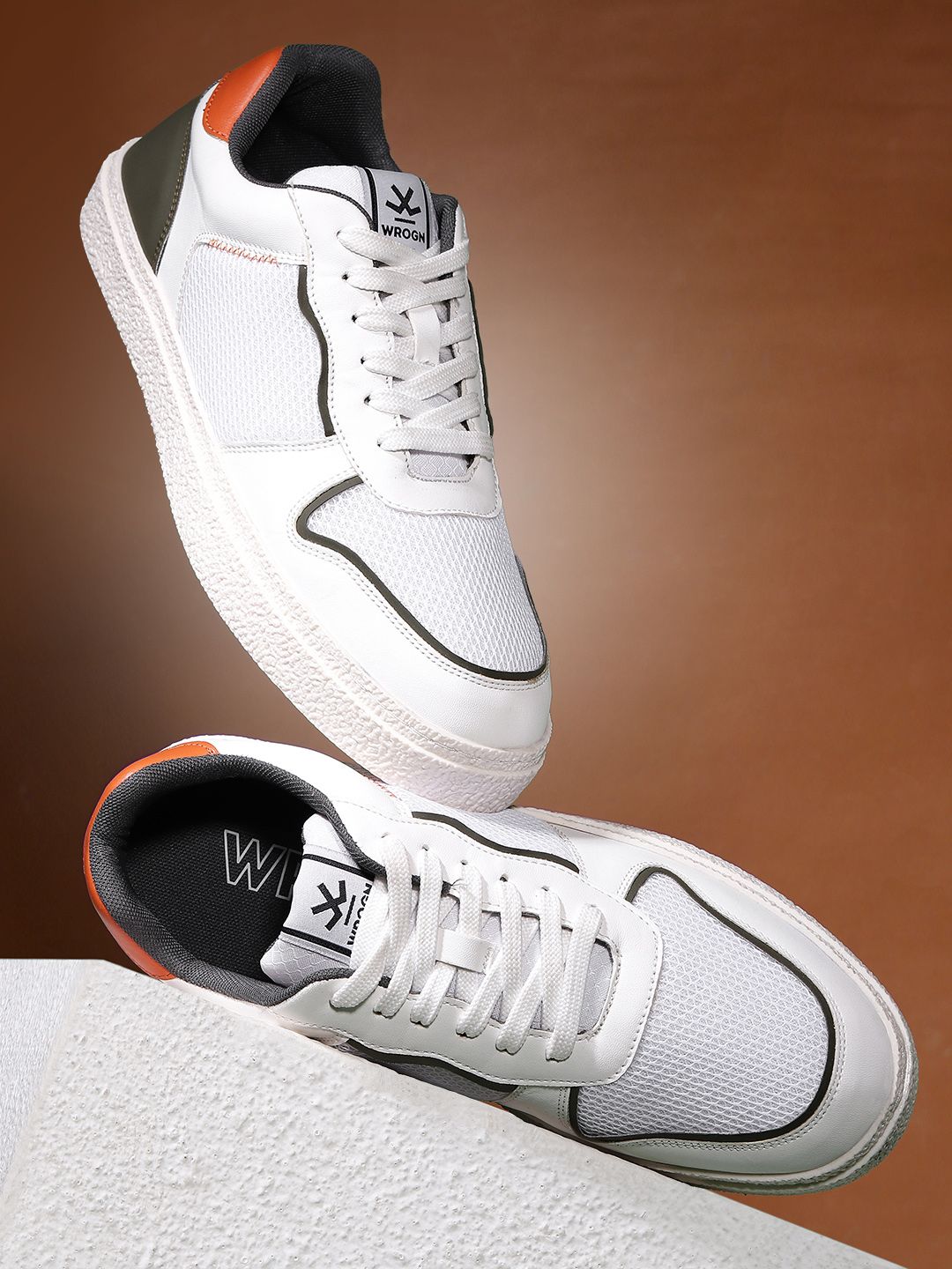 WROGN Men Woven Design Round-Toe Sneakers-picture-22