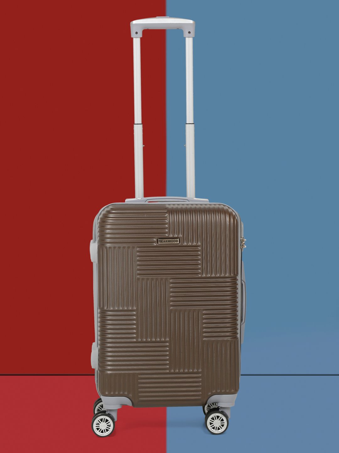 Teakwood Leathers Textured Hard-Sided 360-Degree Rotation Cabin Trolley Bag- 55 CM-picture-12