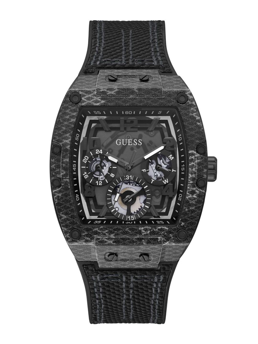 GUESS Men Brass Printed Dial & Straps Analogue Watch GW0422G2-image-19
