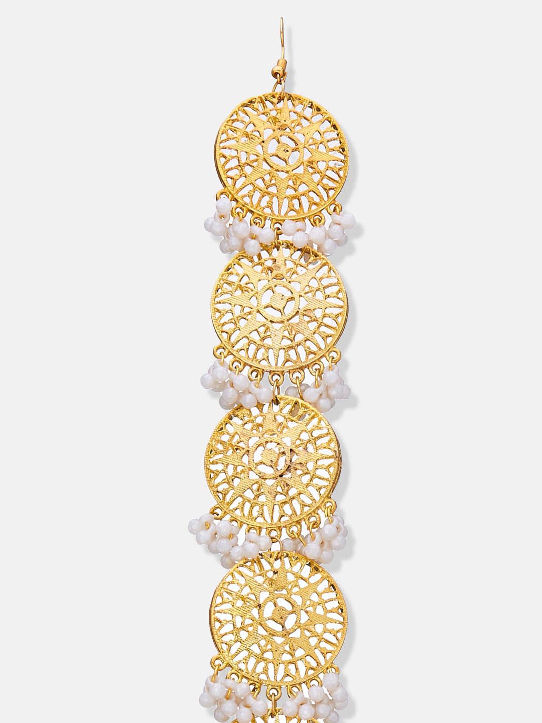 ATIBELLE Gold-Plated Beaded Hair Bun Pin