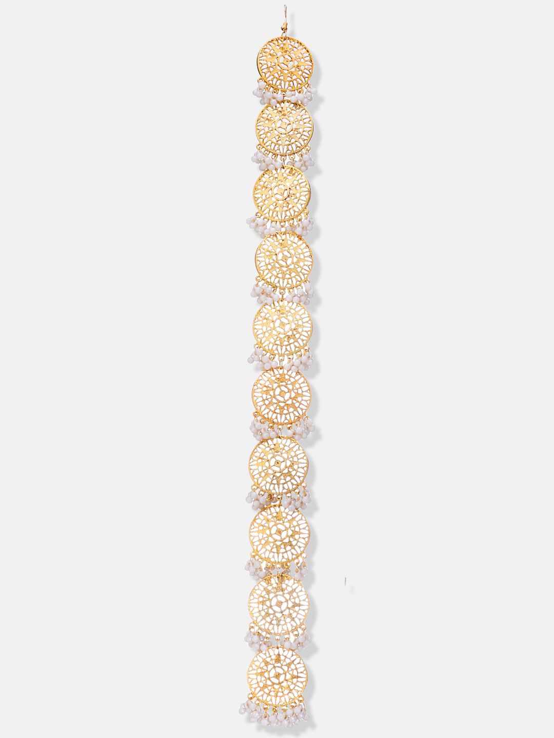 ATIBELLE Gold-Plated Beaded Hair Bun Pin
