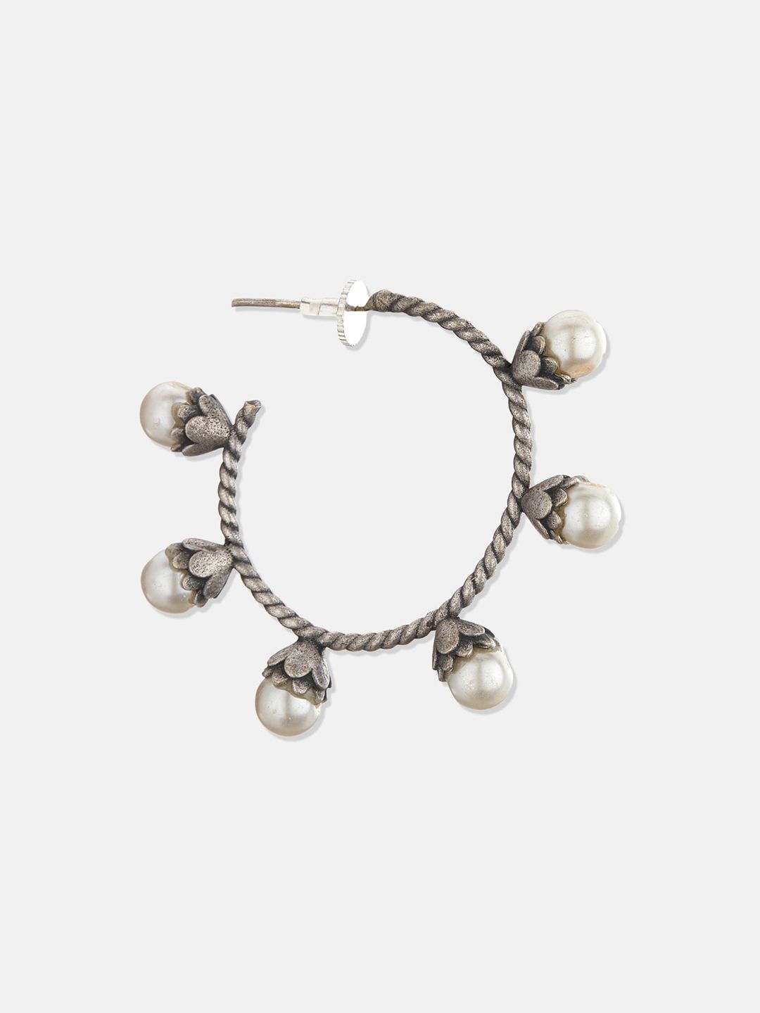 ATIBELLE Set Of 2 Silver-Plated Contemporary Drop Earrings