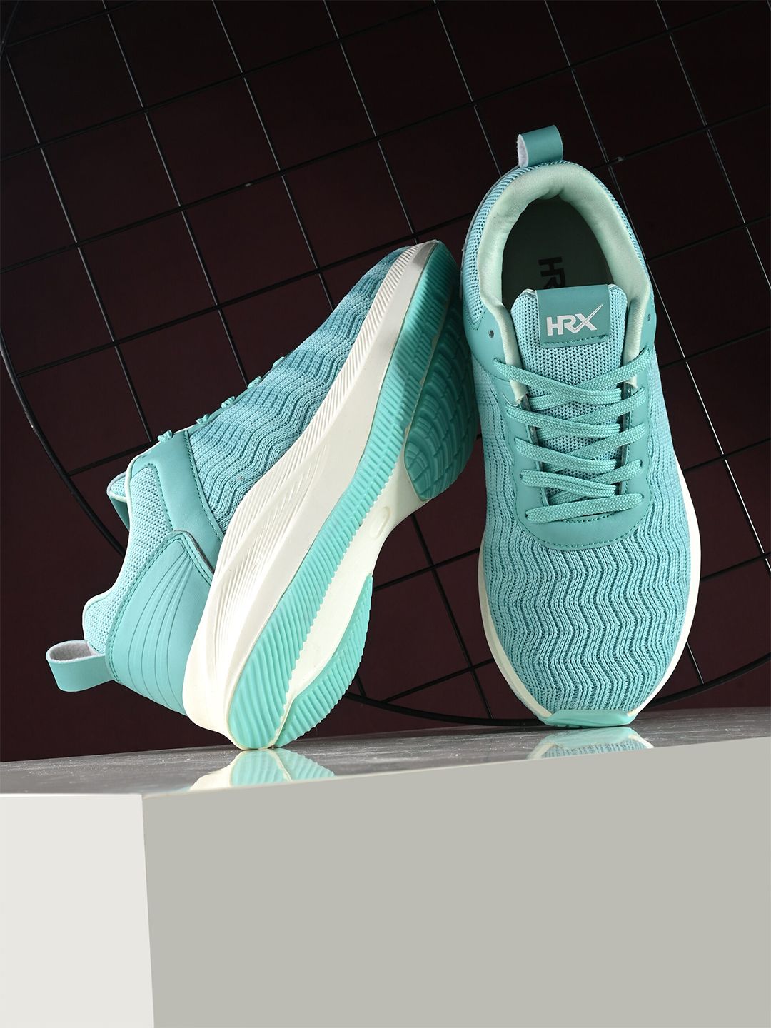 HRX by Hrithik Roshan Women Sea Green Memory Foam Technology Running Shoes