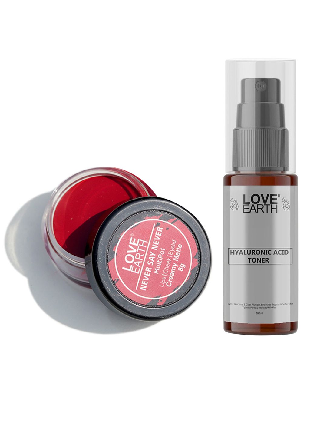 LOVE EARTH Multipot Lip-Cheek-Eyelid Tint 8g & Hyaluronic Acid Toner 100ml-picture-30